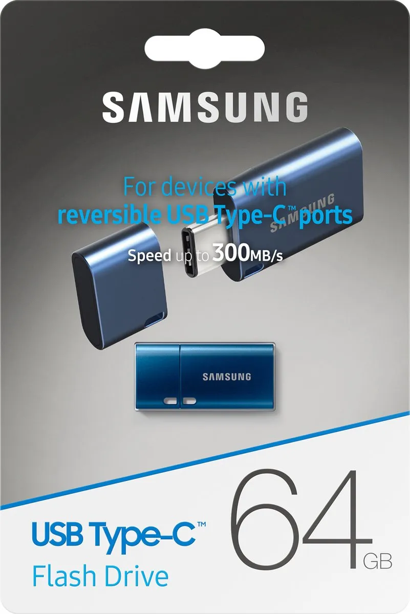 Samsung MUF-64DA/APC USB Stick 64GB - USB 3.1 - Blauw