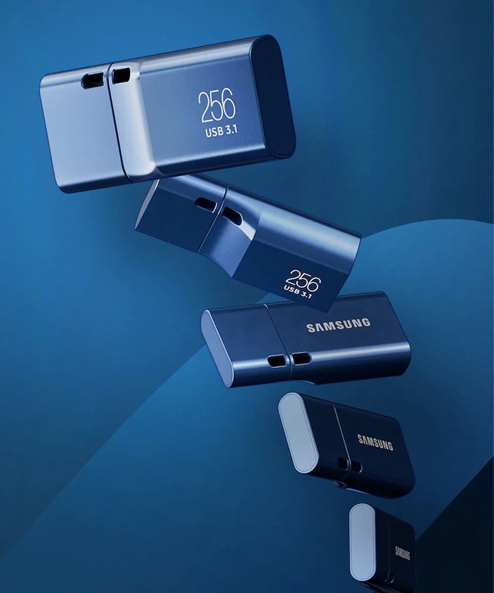Samsung MUF-64DA/APC USB Stick 64GB - USB 3.1 - Blauw