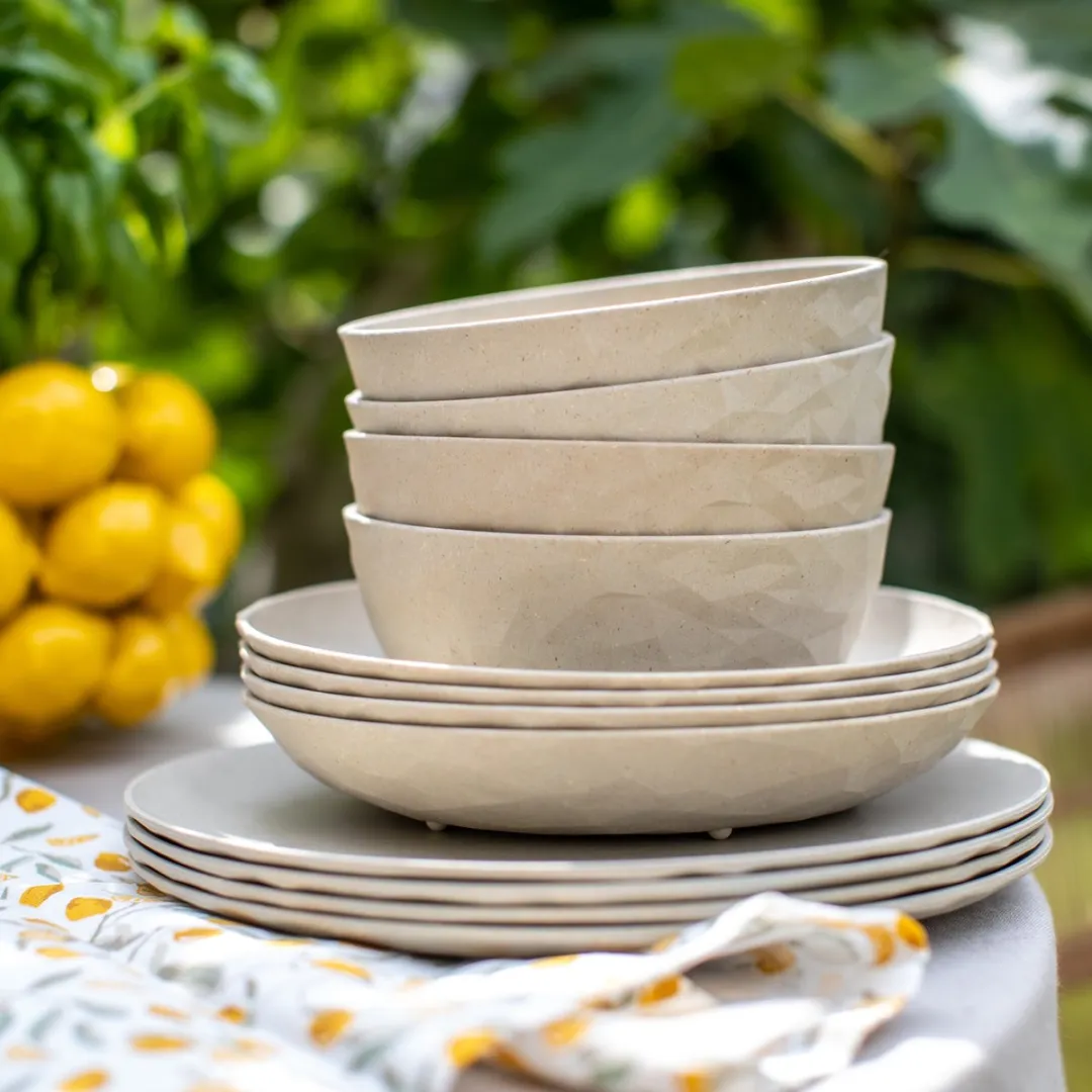 Koziol Diepe Borden Club Creme 22cm - 4 Stuks