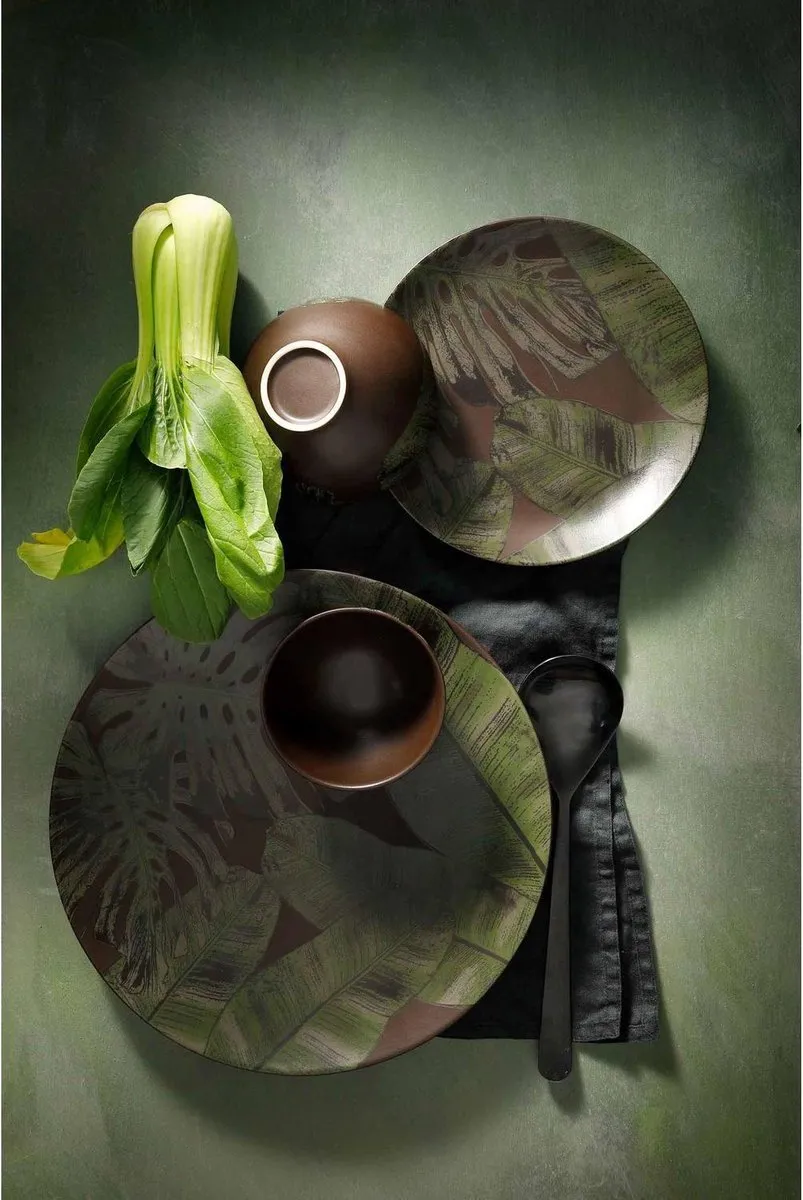 Palmer Jungle Aurora Bord 31cm - Groen Stoneware