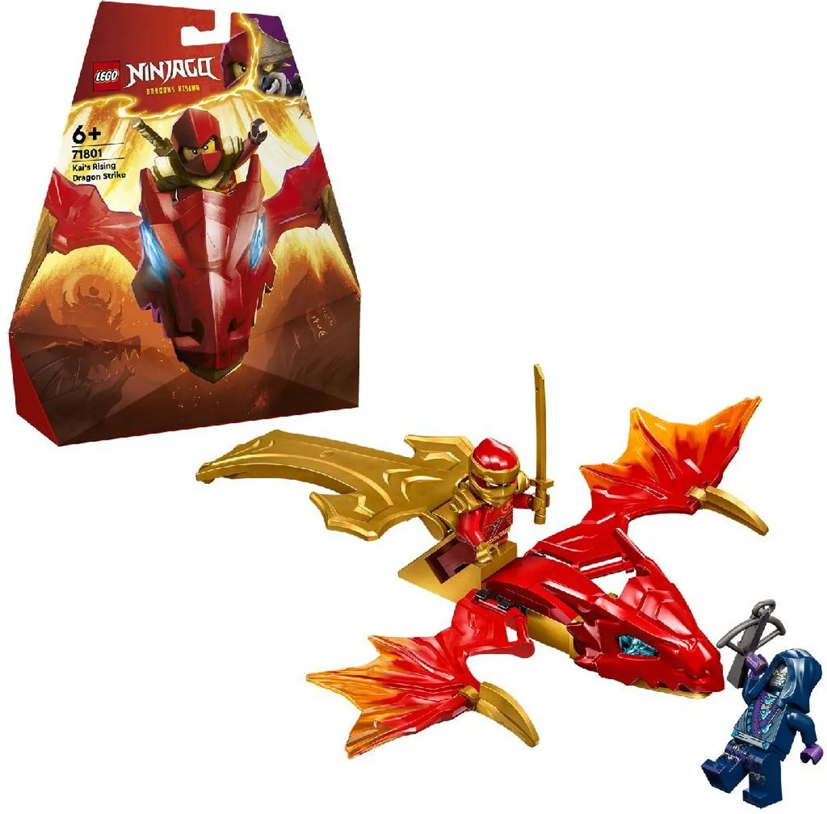 LEGO Ninjago Kai Rijzende Drakenaanval 71801 - 24 Stukken