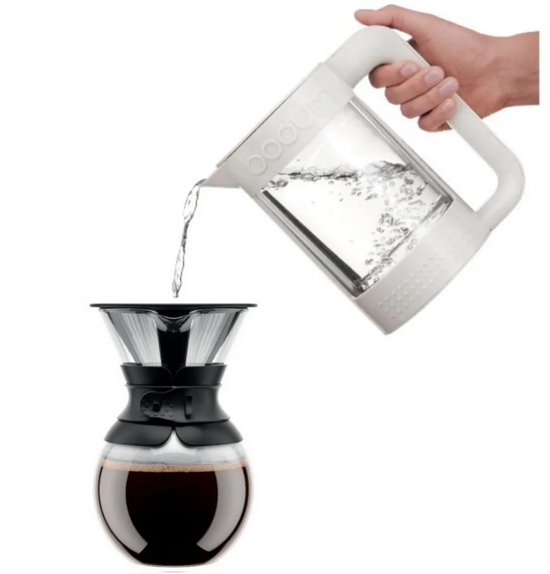 Bodum Pour Over Koffiezetter 1L - 11571-01 - Wit