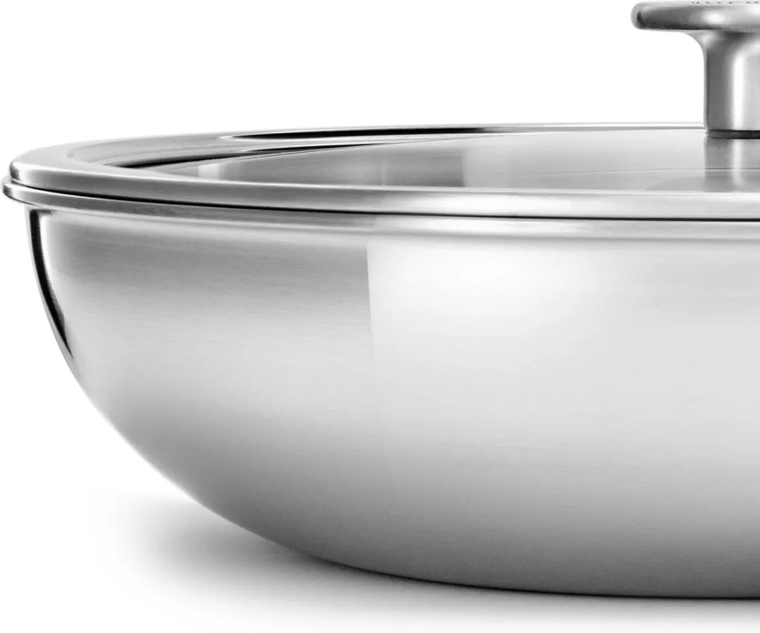 KitchenAid Multi-Ply RVS Wok 28cm - 3,5L - Inductie - Zilver