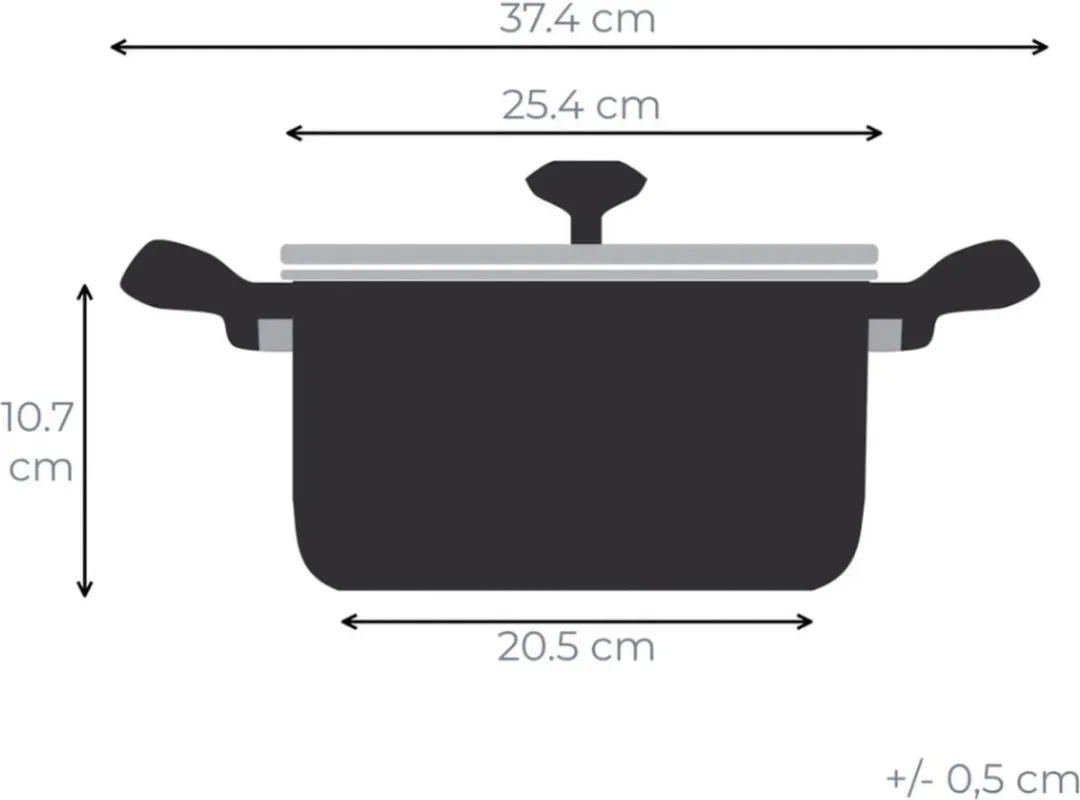 Tefal SoLight Koookpan 24cm - 4,6L - Antraciet - afbeelding 3 van 4