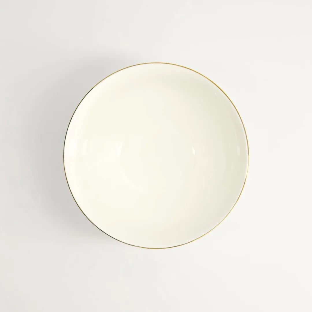 Tokyo Design Studio Nippon White Gold Rim Kom 15x7cm 550ml - 3 Stuks