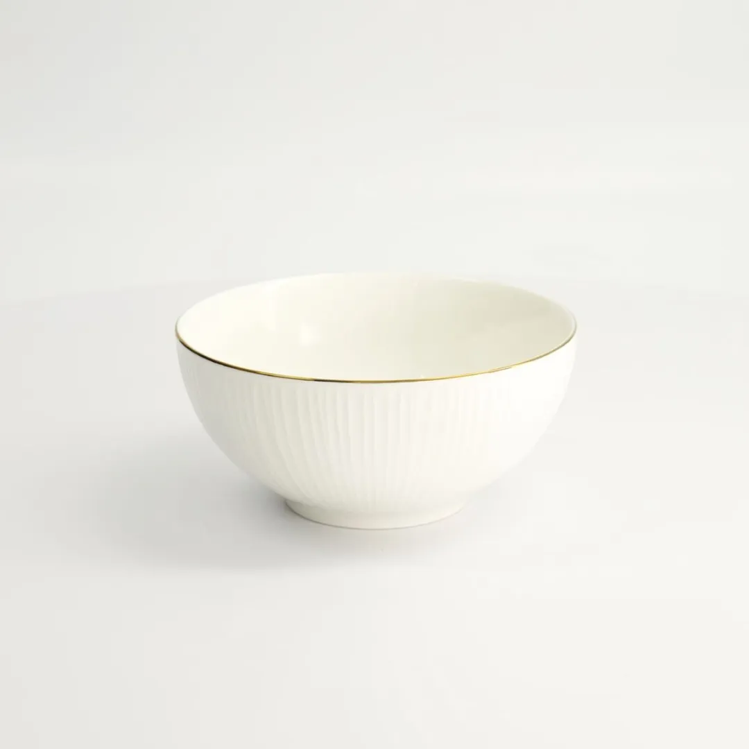Tokyo Design Studio Nippon White Gold Rim Kom 15x7cm 550ml