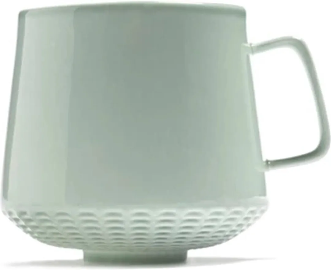 Serax Ann Van Hoey Nido cappuccino kop H7.5cm bone china groen
