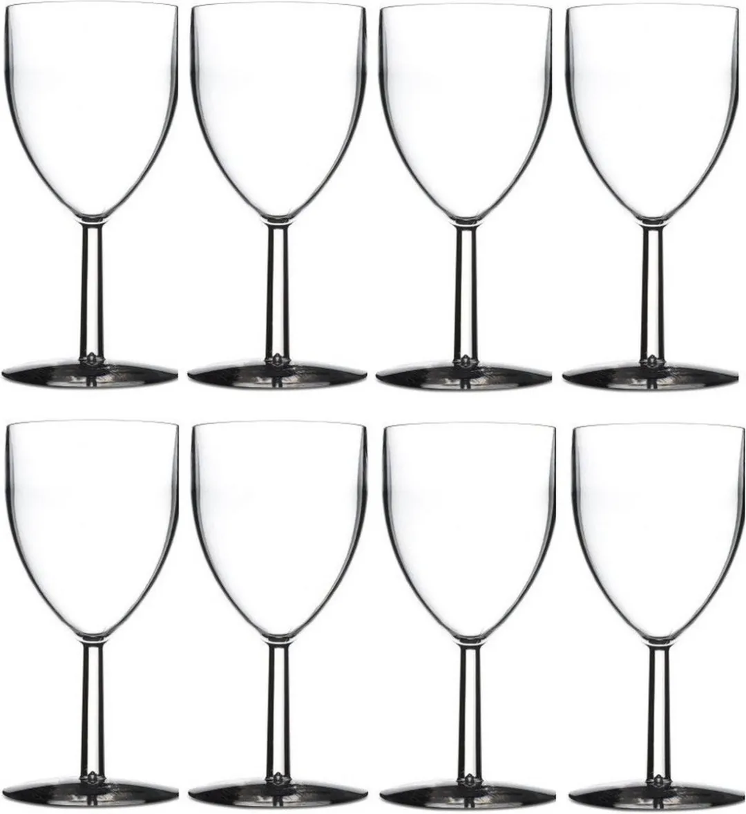 Mepal Wijnglazen 300ml - 8 Stuks - Transparant