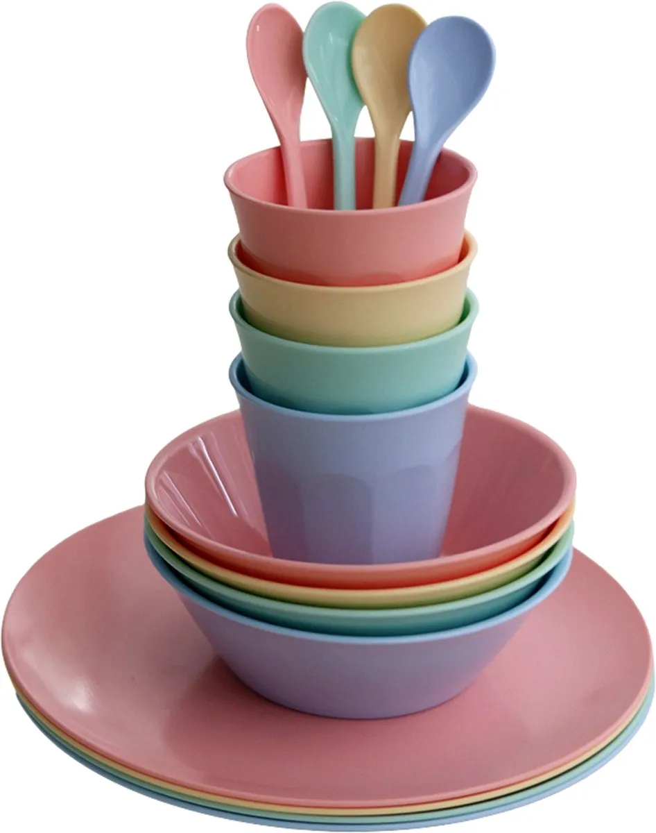 Koziol Nora Sweet Macarons Serviesset 16-delig - 4 Personen - Gemengd - afbeelding 4 van 6
