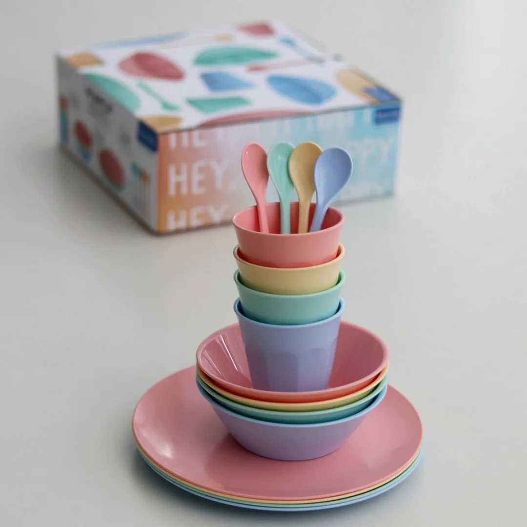 Koziol Nora Sweet Macarons Serviesset 16-delig - 4 Personen - Gemengd - afbeelding 2 van 6