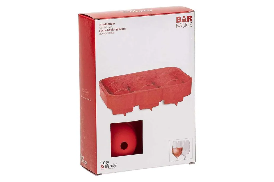 Cosy&Trendy IJsblokvorm 6x XL - Siliconen - Rood