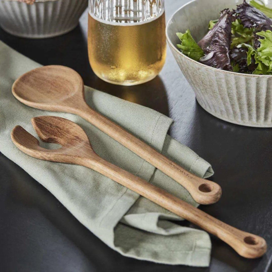 House Doctor Eya Saladebestek - 2 Stuks - Bruin