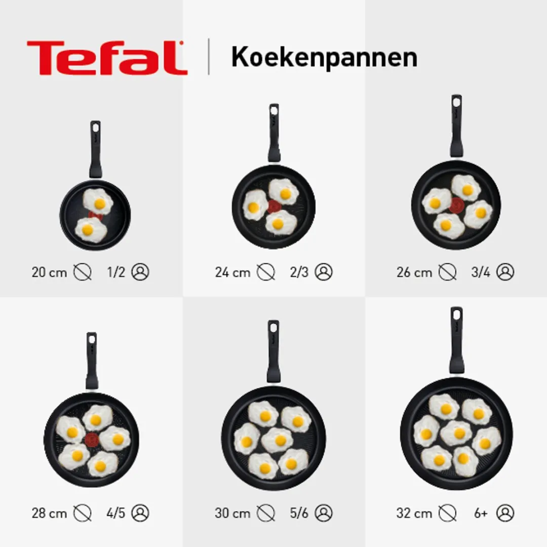 Jamie Oliver by Tefal Home Cook Koekenpan - 24 cm - Keramisch