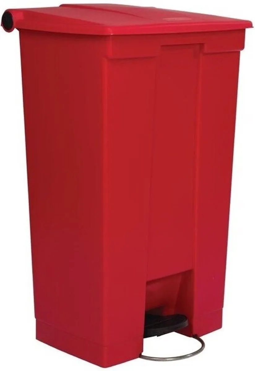 Rubbermaid Step On FG614600RED Vuilnisbak 87L - Rood - afbeelding 6 van 6