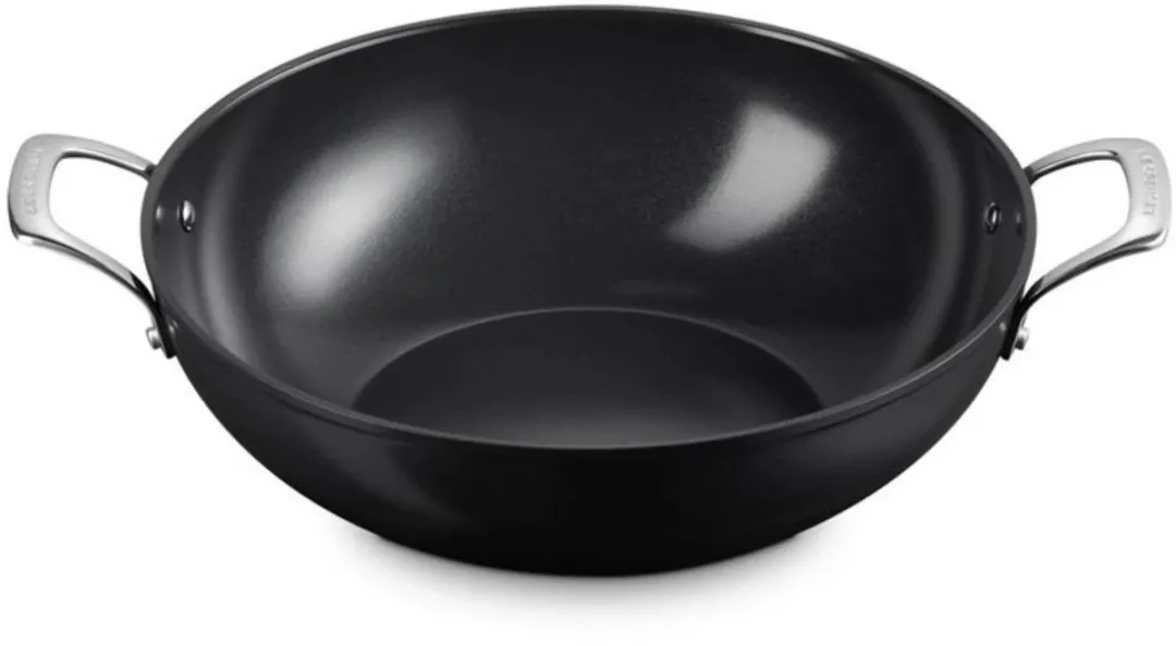 Le Creuset Wokpan Essential 32cm - 6.0L - Zwart