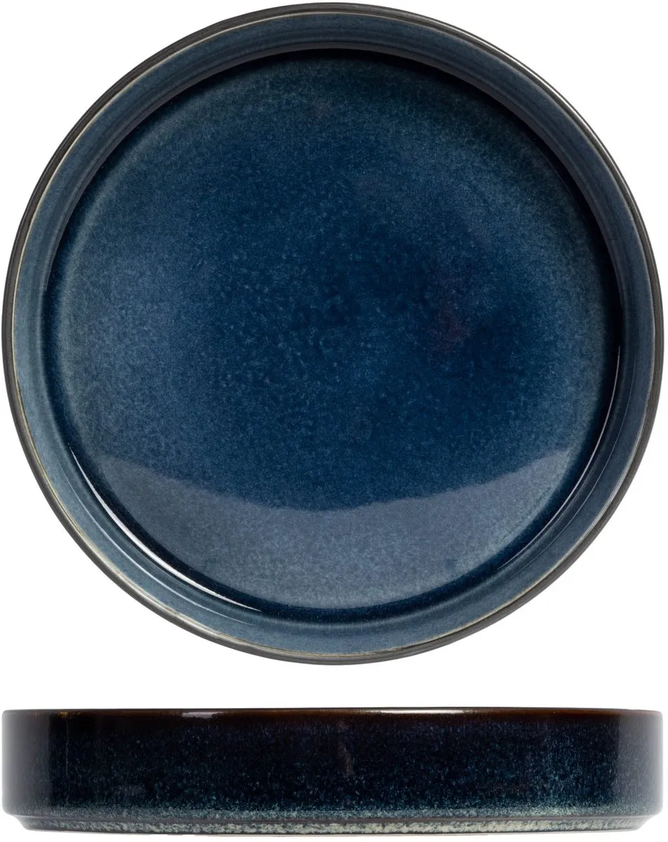 Cosy&Trendy Diepe Bord Quintana Blauw - 4 Stuks Ø23cm