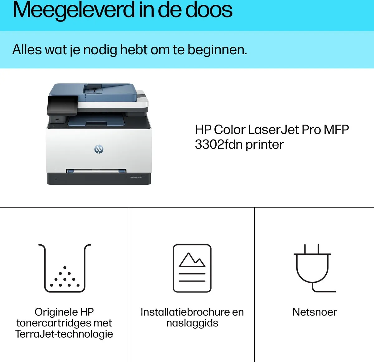 HP Color LaserJet Pro MFP 3302fdn 1421644 - Blauw