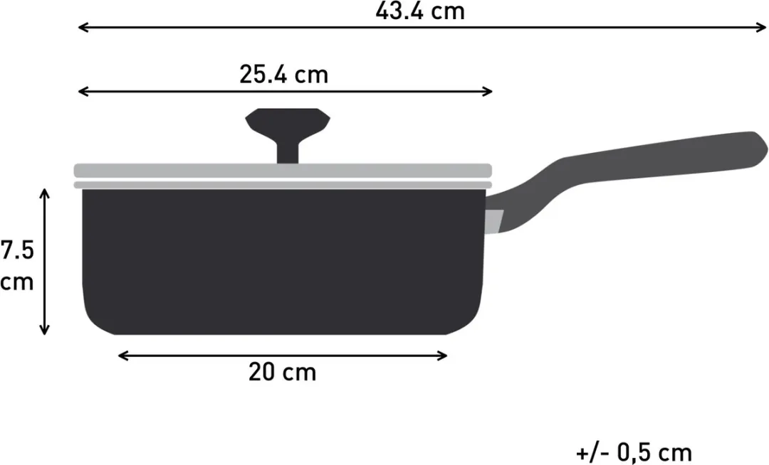 Tefal Intens'Ceram Keramische Hapjespan 24cm - C4403202 - Zwart - afbeelding 6 van 6