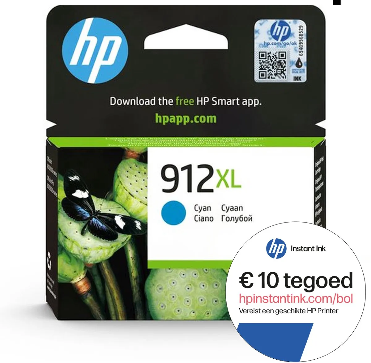HP 912XL Inktcartridge Cyaan 3YL81AE