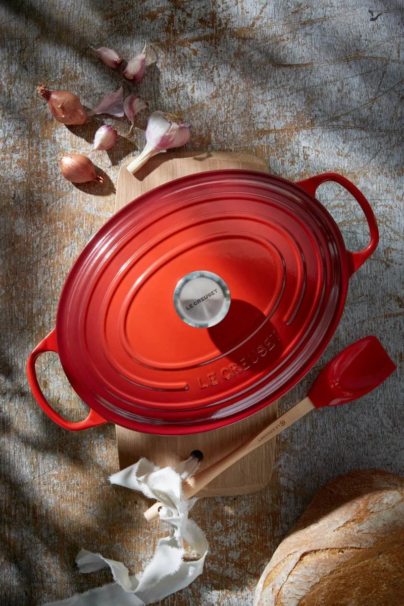 Le Creuset Braadpan Signature Ovaal 7,5L - Kersenrood - afbeelding 6 van 6