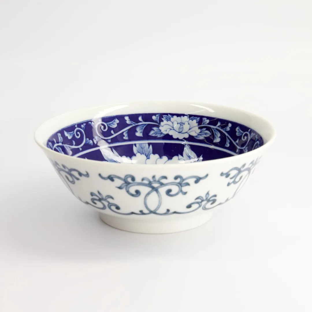 Tokyo Design Studio Ramenkom 19,8x7,5cm - 1100ml - Wit/Blauw
