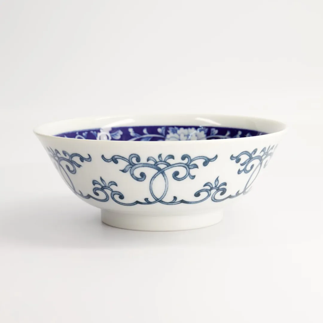 Tokyo Design Studio Ramenkom 19,8x7,5cm - 1100ml - Wit/Blauw