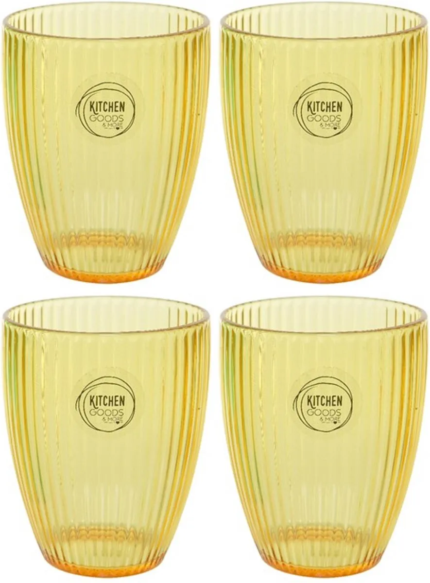 Decoris Kunststof Bekers - 200ml - 2 Stuks - Groen