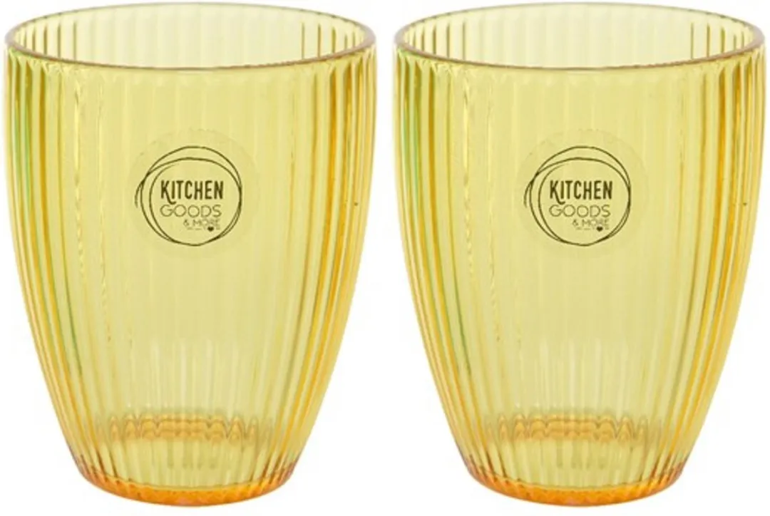 Decoris Kunststof Bekers - 200ml - 2 Stuks - Groen