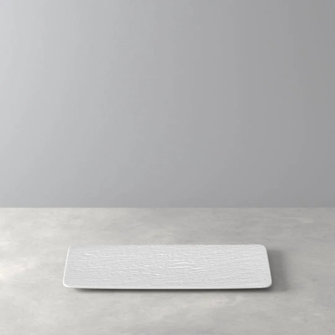 Villeroy & Boch Manufacture Rock Serveerschaal 35x18cm - Wit