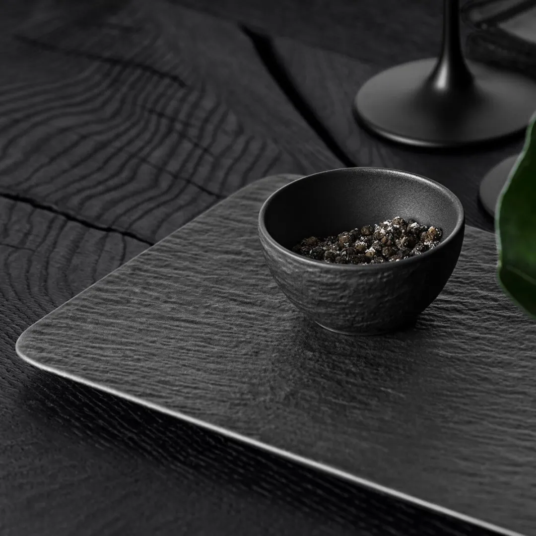 Villeroy & Boch Manufacture Rock Dipschaaltje - Ø8cm - Zwart