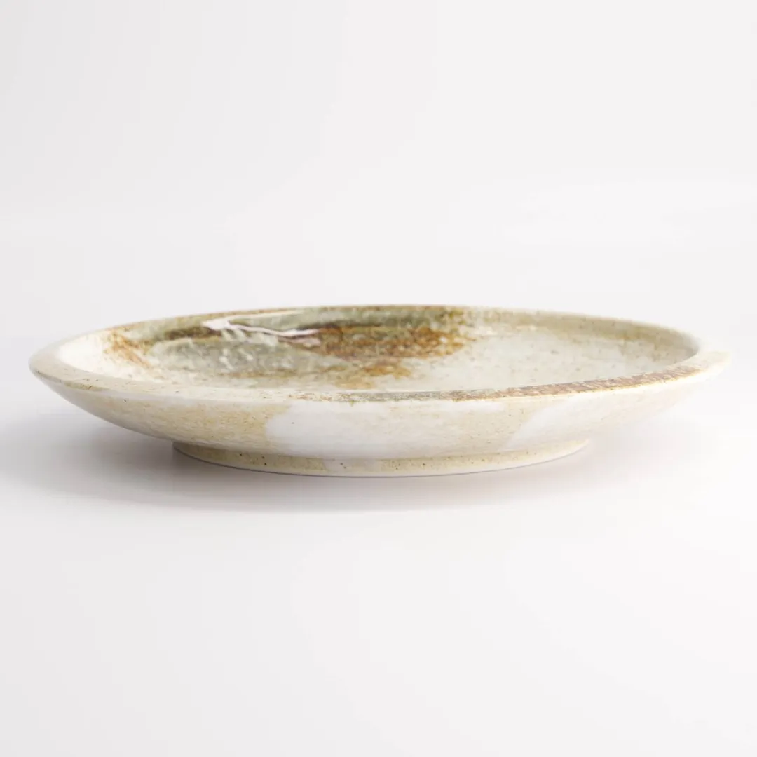 Tokyo Design Studio Yukishino Dinerbord 24.8cm - Wit/Bruin