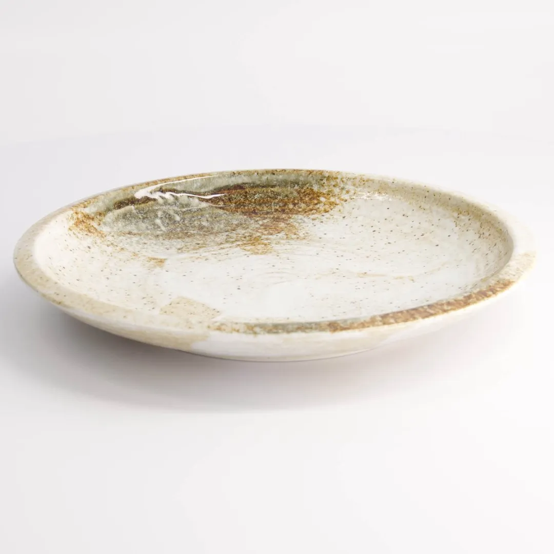 Tokyo Design Studio Yukishino Dinerbord 24.8cm - Wit/Bruin