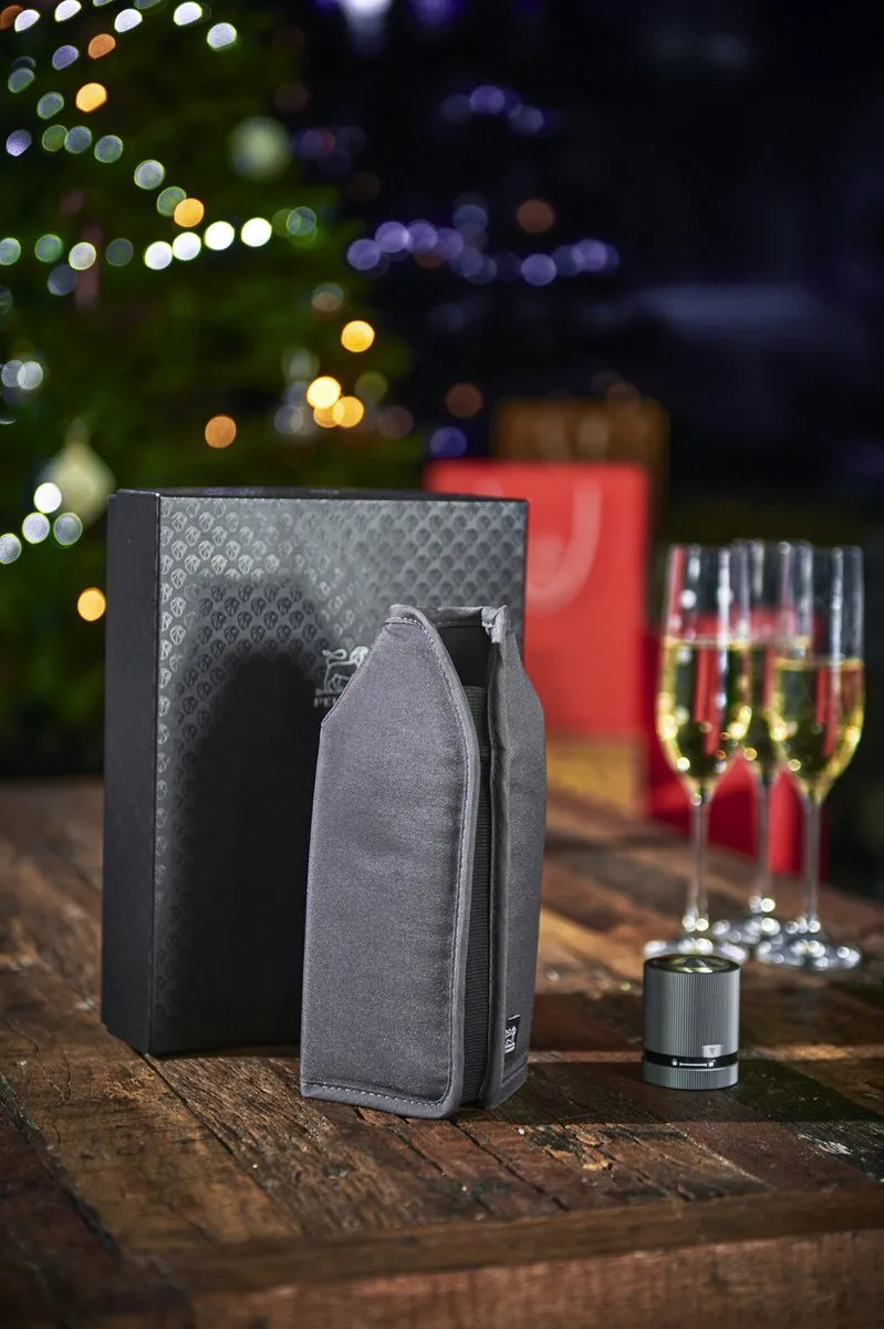 Peugeot Bubbles Geschenkset Frizz - Wijnkoeler & Dop - Grijs