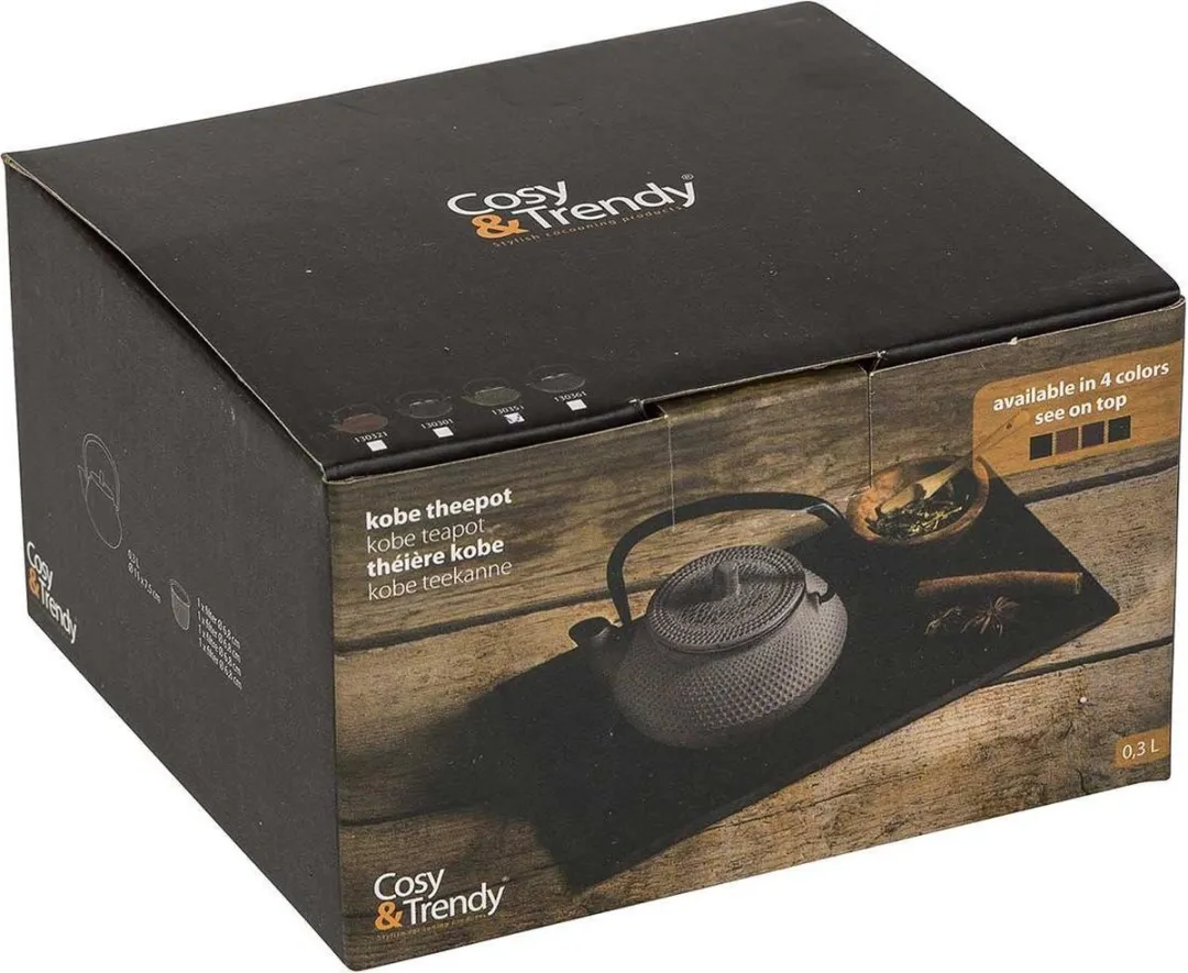 Cosy&Trendy Kobe Theepot Gietijzer 0L3 - Grijs