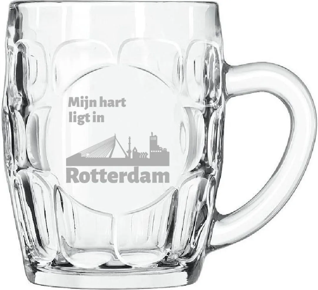 Libbey Gegraveerde Bierpul Rotterdam 55cl