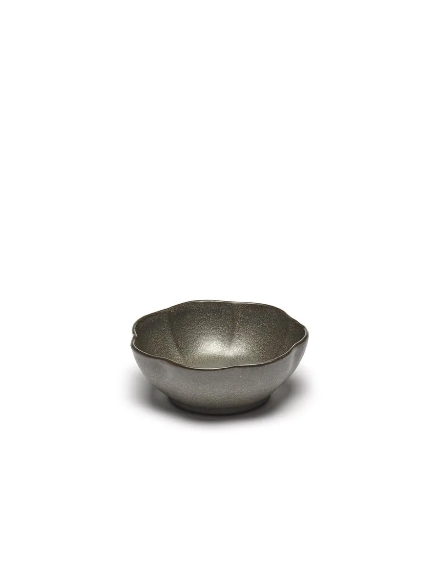 Serax Sergio Herman Bowl 13cm - Ribbel - Groen - 4 Stuks