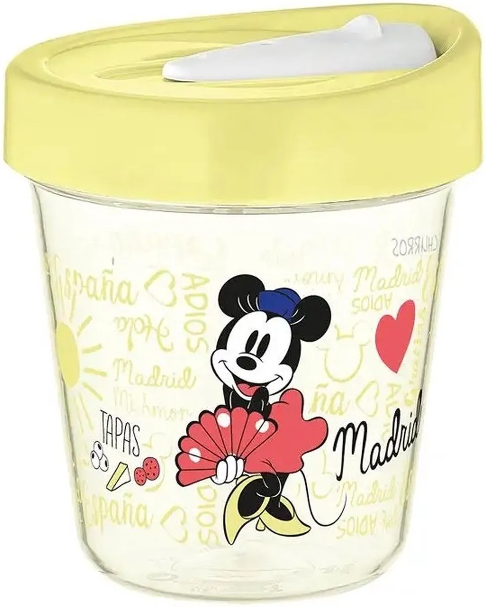 Disney Minnie Mouse Reisbeker 350ml - Geel