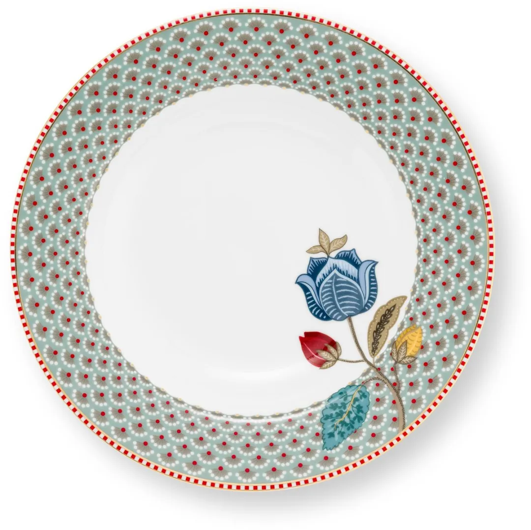 Pip Studio Blooming Tales Diep Bord 21.5cm - Blauw