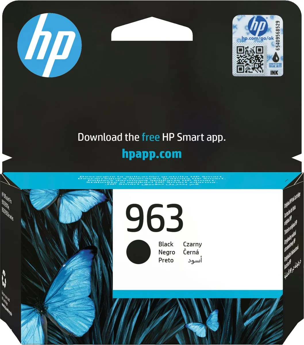 HP 963 - Inktcartridge - Origineel - Standaard capaciteit - Zwart