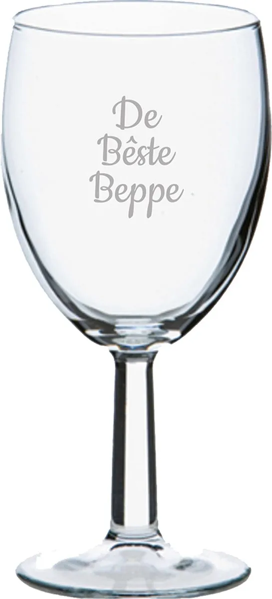 Pasabahce Gegraveerd Wijnglas De Bêste Beppe 24,5cl