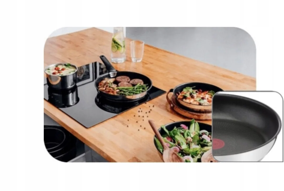 Tefal Ingenio Emotion Pannenset 22/24/28cm - 4-delig - Zilver - afbeelding 4 van 5