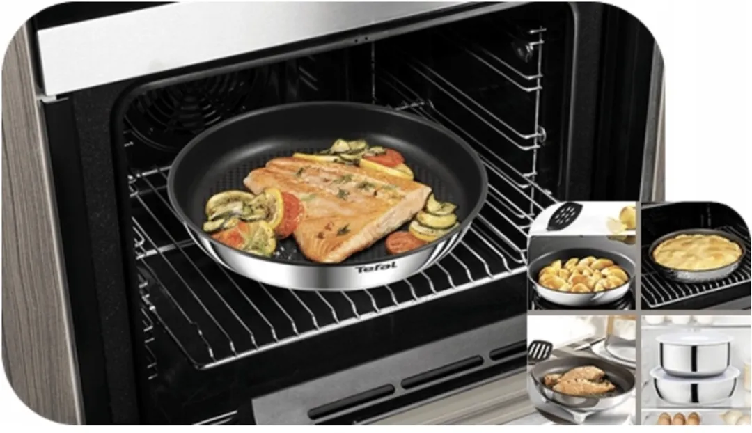 Tefal Ingenio Emotion Pannenset 22/24/28cm - 4-delig - Zilver - afbeelding 3 van 5