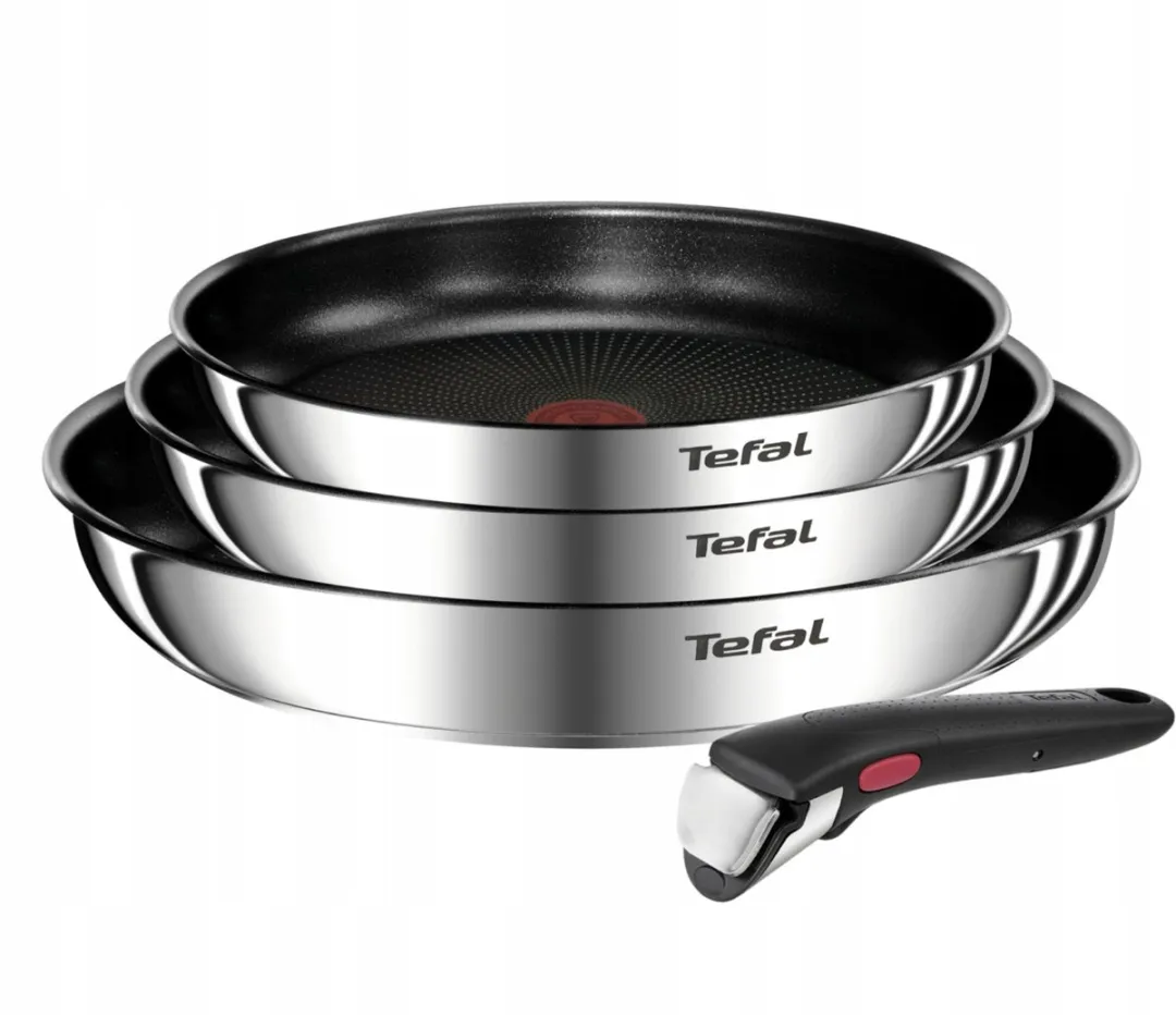 Tefal Ingenio Emotion Pannenset 22/24/28cm - 4-delig - Zilver - afbeelding 2 van 5