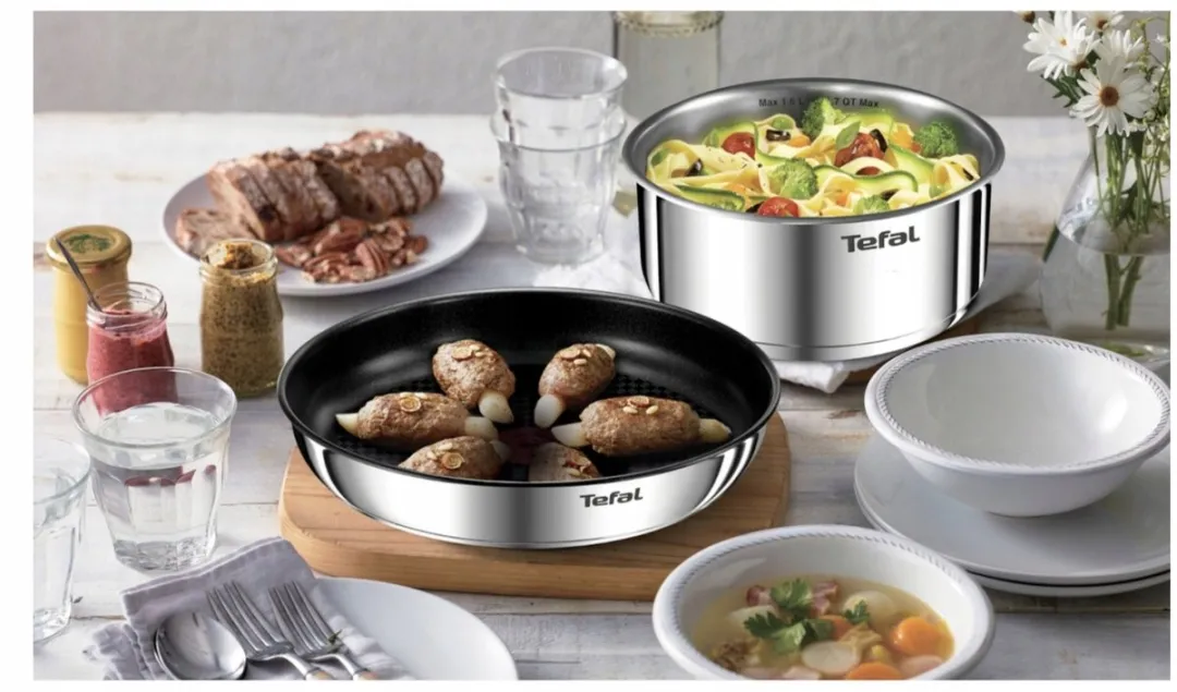 Tefal Ingenio Emotion Pannenset 22/24/28cm - 4-delig - Zilver - afbeelding 5 van 5
