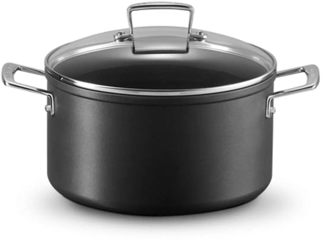 Le Creuset Les Forgees Kookpan 24cm - 6L - Zwart