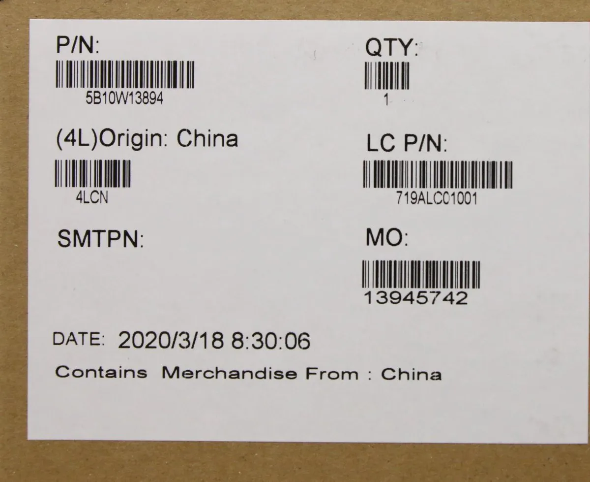 Lenovo 5B10W13894 Laptop Accu - afbeelding 2 van 5