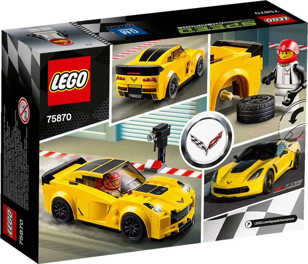 LEGO Speed Champions Chevrolet Corvette Z06 75870 - 173 Stukken - afbeelding 6 van 6