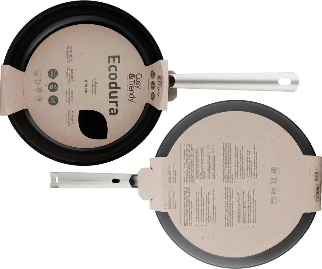 Cosy&Trendy Ecodura Koekenpan Ø28cm - PFAS-vrij - Zwart