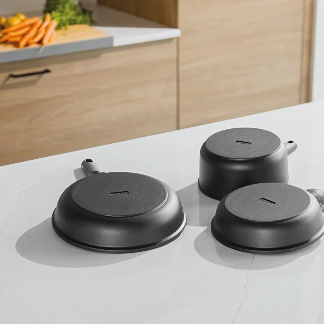 LEO Braadpan antikleef Graphite - Ø 20cm - Zwart - PFAS-vrij