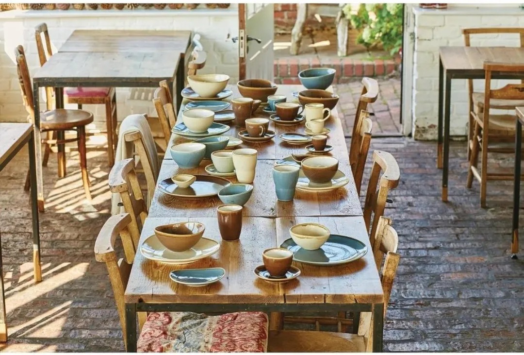 Olympia Kiln Cappuccino Schotels Zandsteen Ø16cm - Set van 6
